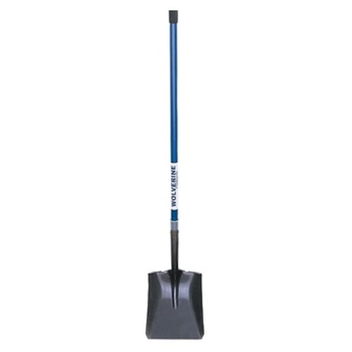 Wolverine FL200 Square Point Shovel 48" Fiberglass Handle