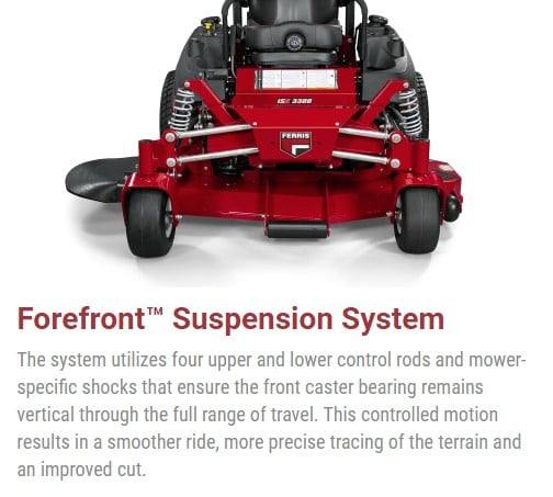 ISX� 3300 Zero Turn Mower Front right view