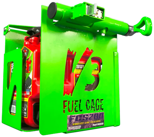 Green Touch FCS200 Xtreme Pro Lockable Fuel Cage 2.5 Gal - SLE Equipment - 1