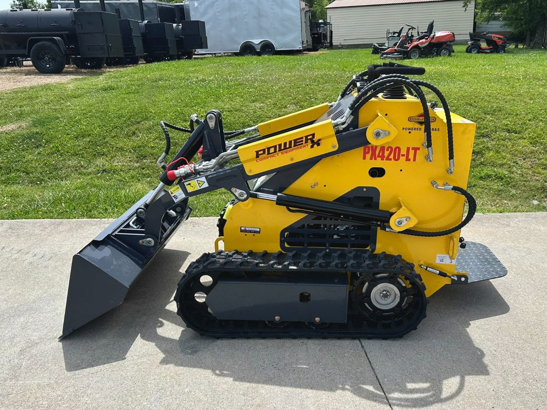 Power X Compact PX420-LT Mini Skid Steer Track Loader 23HP Briggs