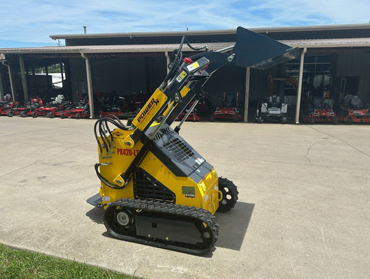 Power X Compact PX420-LT Mini Skid Steer Track Loader 23HP Briggs