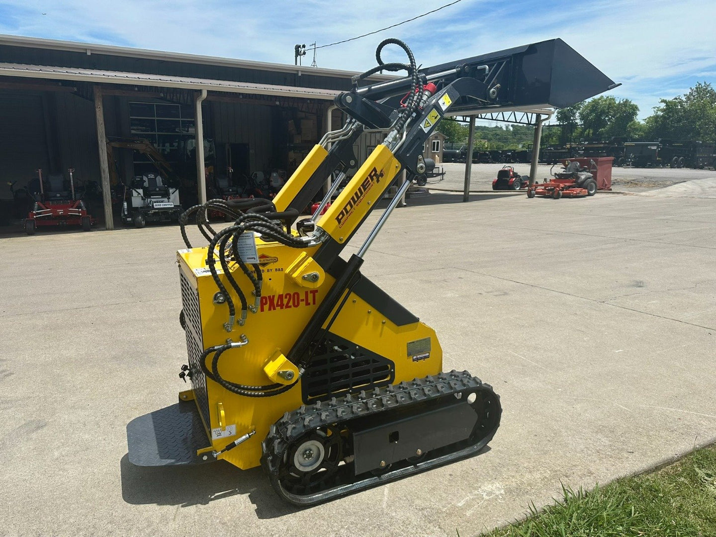 Power X Compact PX420-LT Mini Skid Steer Track Loader 23HP Briggs