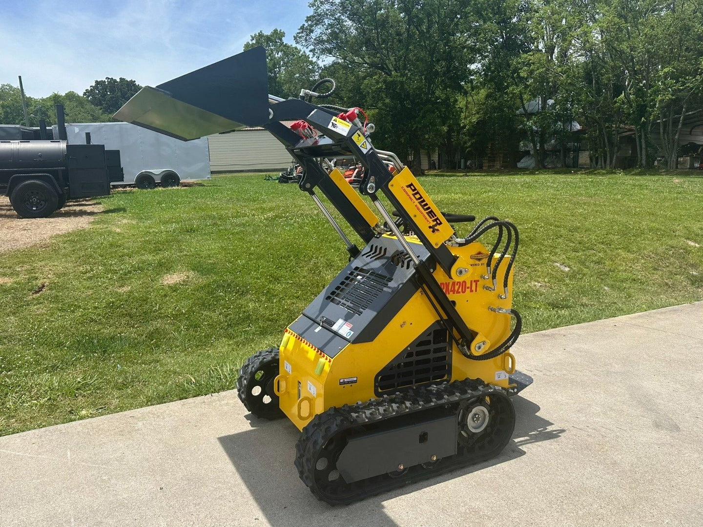 Power X Compact PX420-LT Mini Skid Steer Track Loader 23HP Briggs