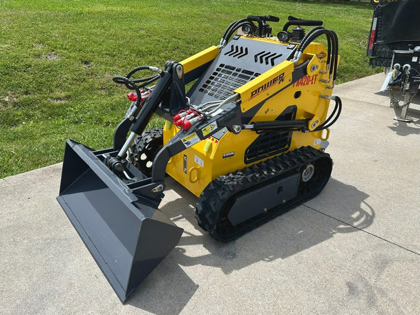 Power X Compact PX420-LT Mini Skid Steer Track Loader 23HP Briggs