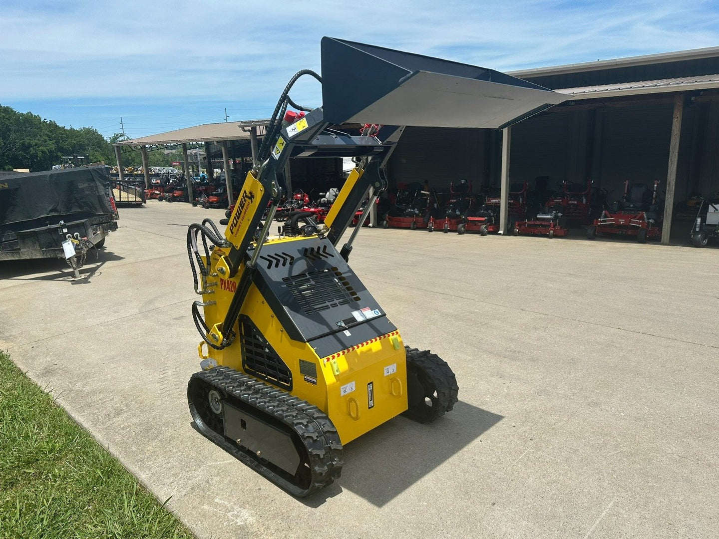 Power X Compact PX420-LT Mini Skid Steer Track Loader 23HP Briggs