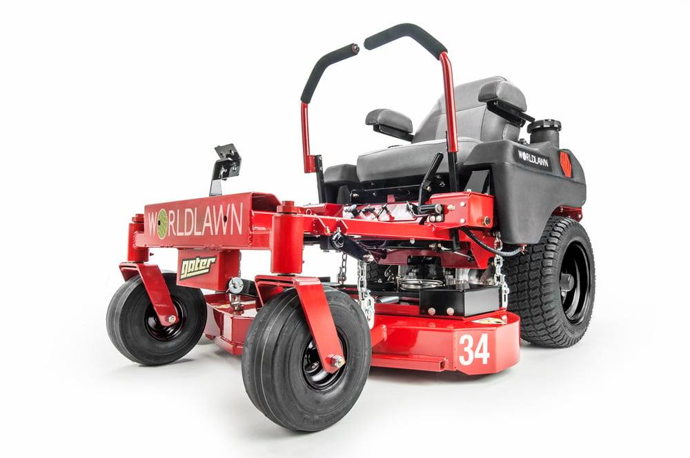 WorldLawn Gater 34" Zero Turn Mower Front Right