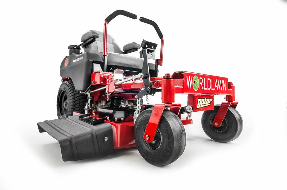 WorldLawn Gater 34" Zero Turn Mower Front Right