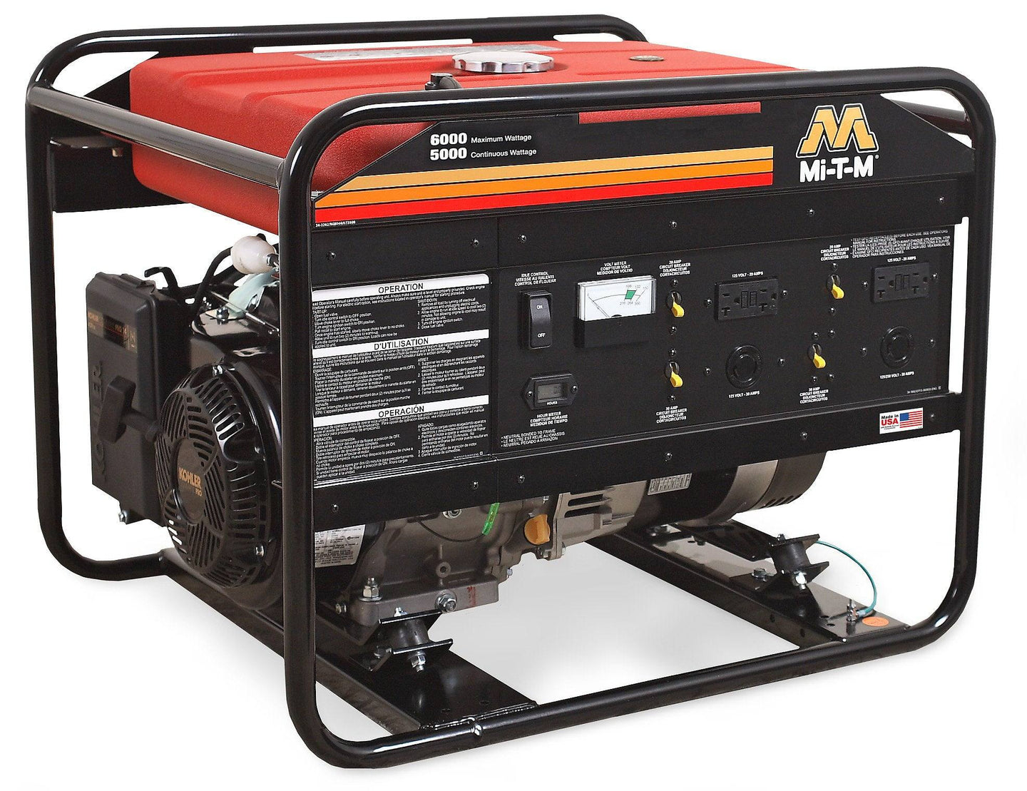 MI-T-M GEN-6000-0MK0 6000-Watt 429cc Kohler Gas Generator