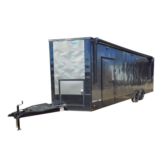 8.5' X 24' Charcoal Hair and Makeup Movie Trailer - SLE Equipment - 1