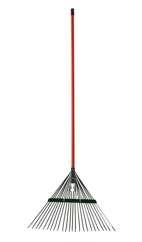 Wolverine HBSR24 24" Spring Steel Leaf Rake Steel Handle