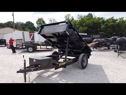 Heavy Duty Hydraulic Dump Trailer 5' X 8' With Brake 18 Inch Sides