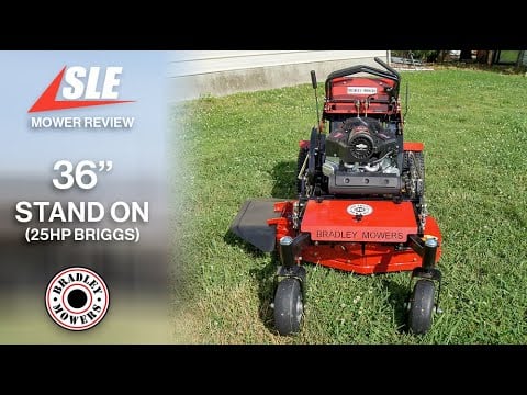 Bradley 36" Commercial Turf Stand On Mower 25 HP Briggs