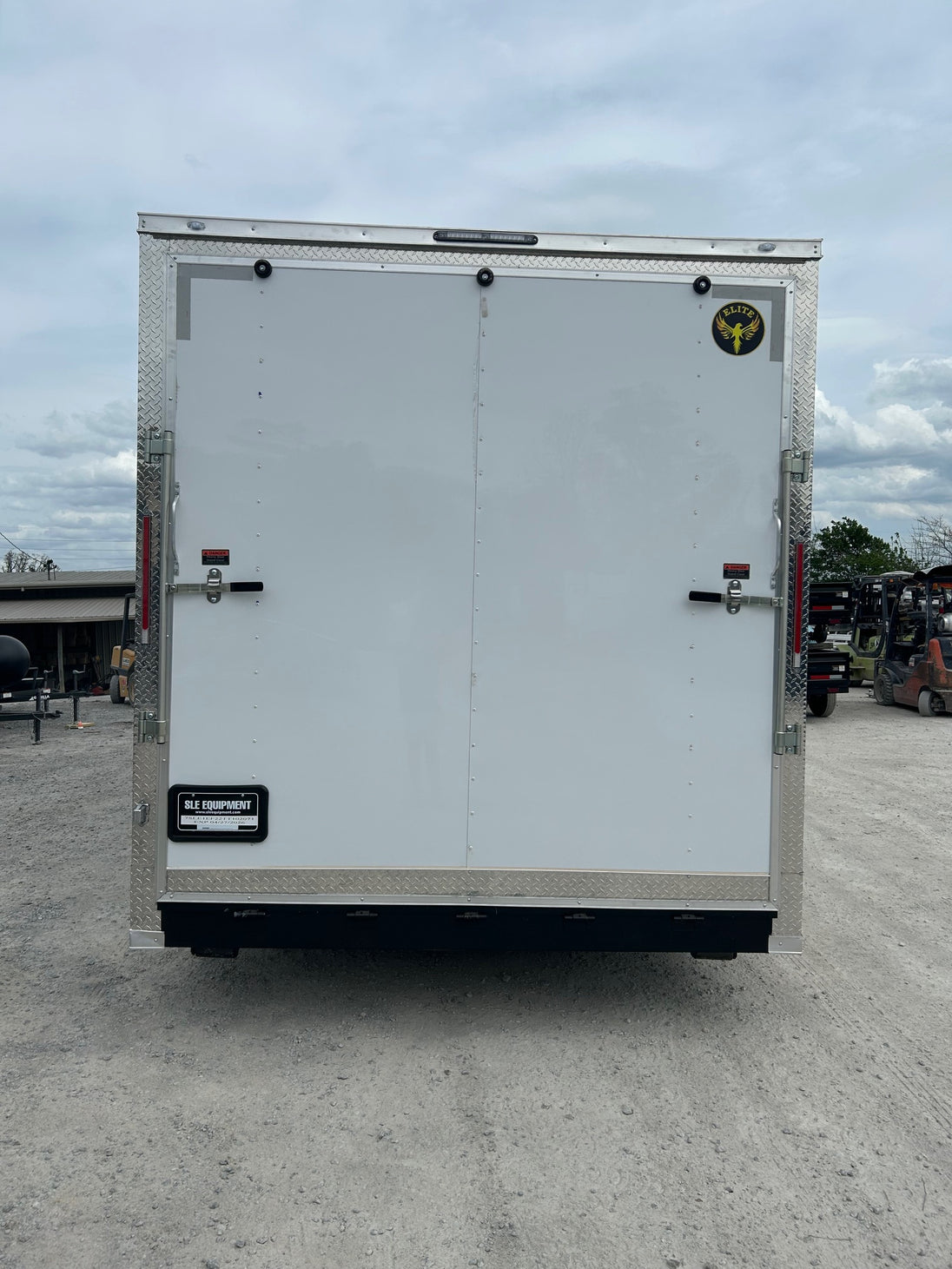 8.5' X 24' White Custom Office and Marketing Concession Trailer - SLE Equipment - 9