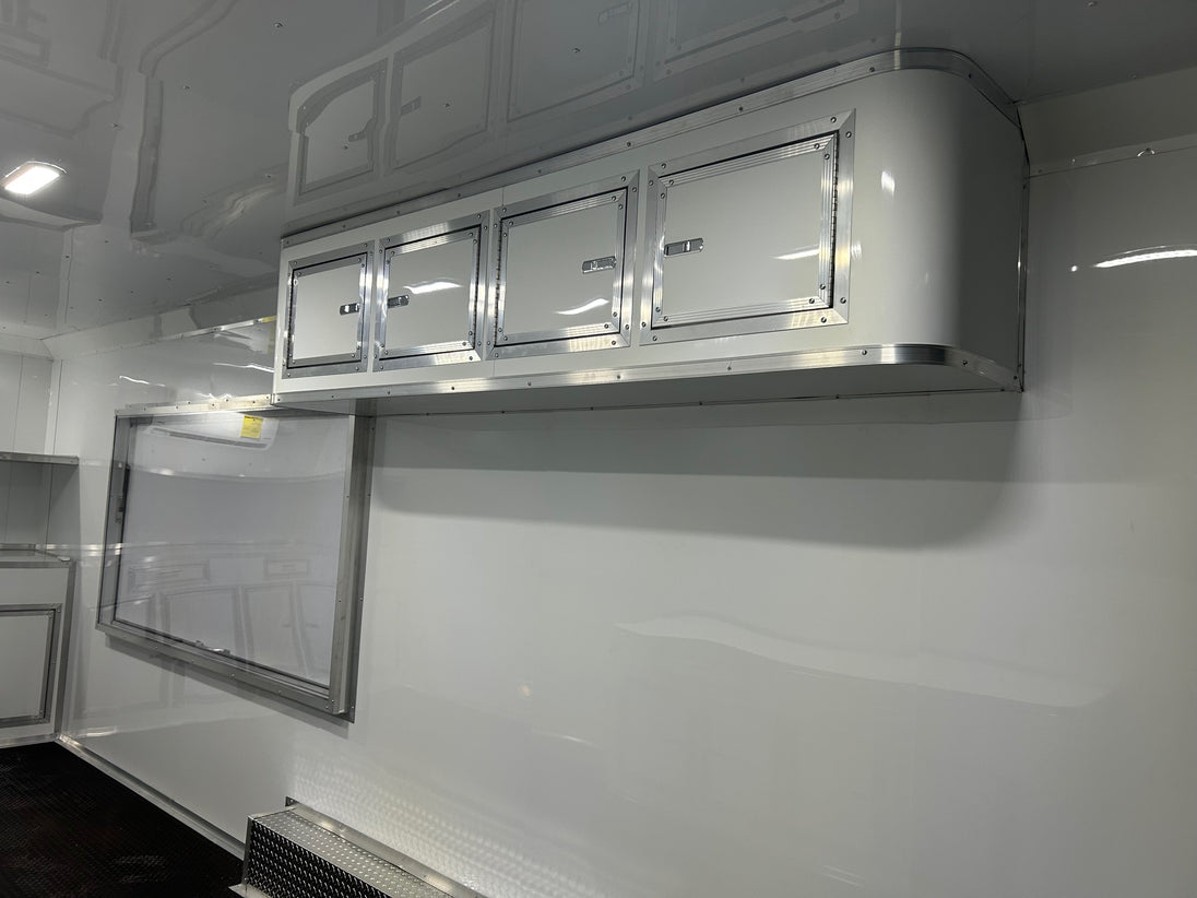 8.5' X 24' White Custom Office and Marketing Concession Trailer - SLE Equipment - 16