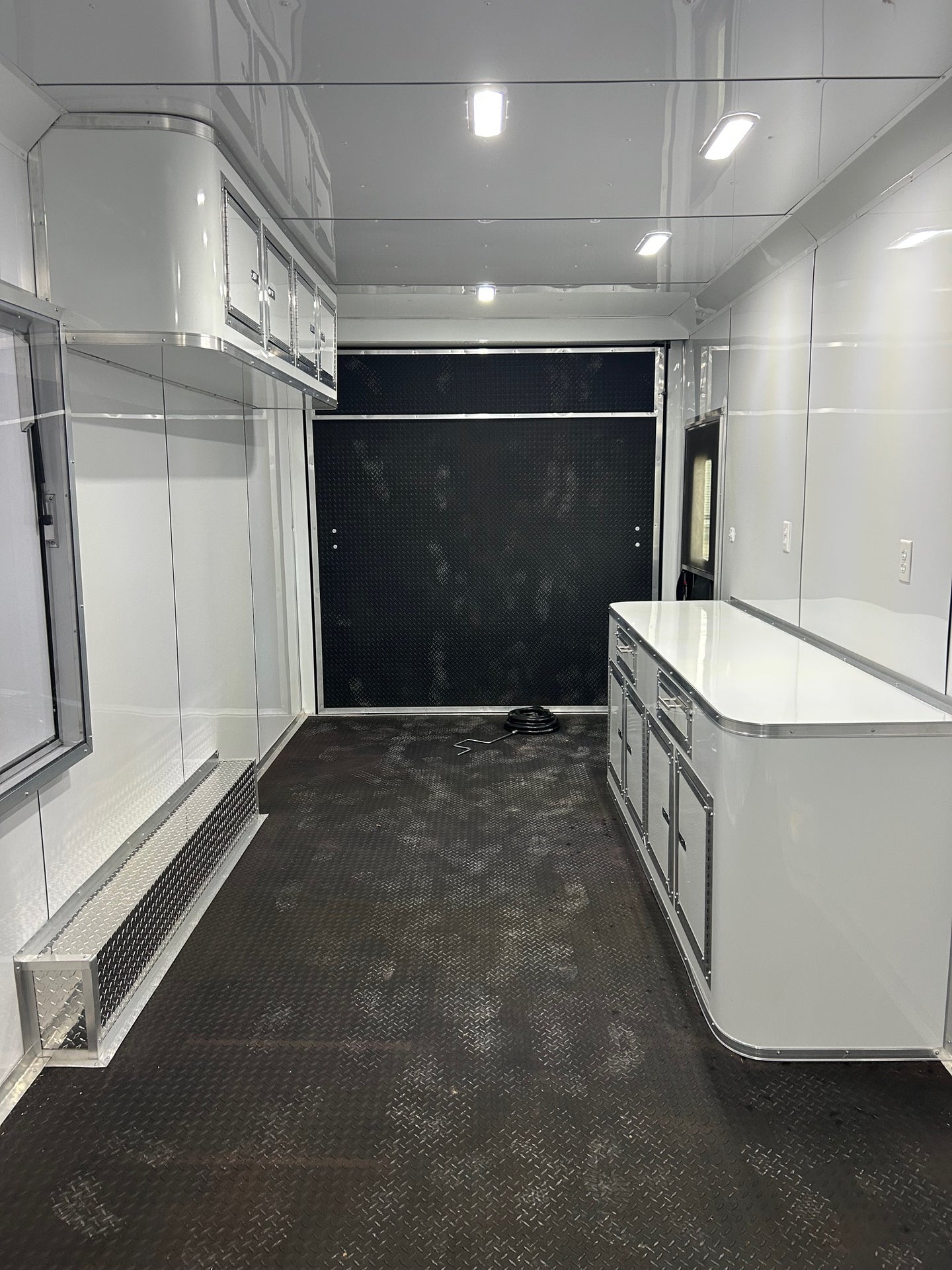 8.5' X 24' White Custom Office and Marketing Concession Trailer - SLE Equipment - 17