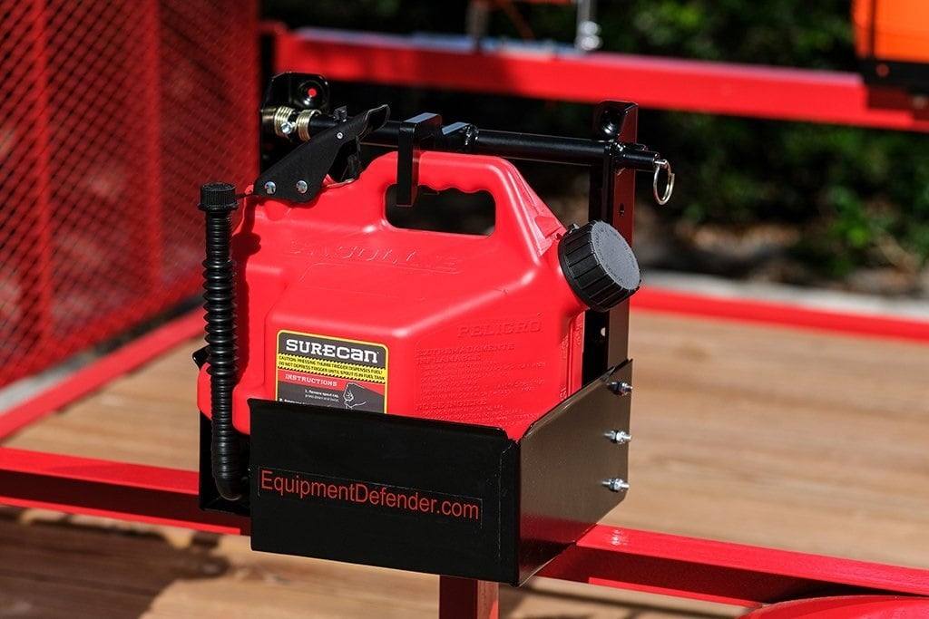 Equipment Defender 91015 Surecan 2.2 Gal Gas Can Rack