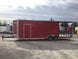 8.5' x 28' Victory Red Porch Style Enclosed Trailer Storage - SLE Equipment - 2