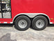 8.5' x 28' Victory Red Porch Style Enclosed Trailer Storage - SLE Equipment - 15