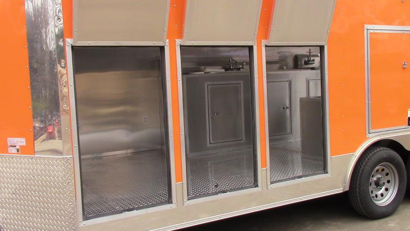 8.5' x 18' Concession Food Trailer Orange