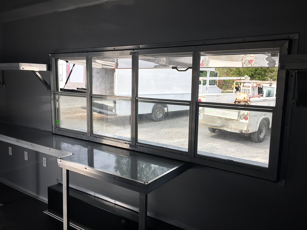 8.5' x 18' Victory Red Ice Cream Concession Trailer