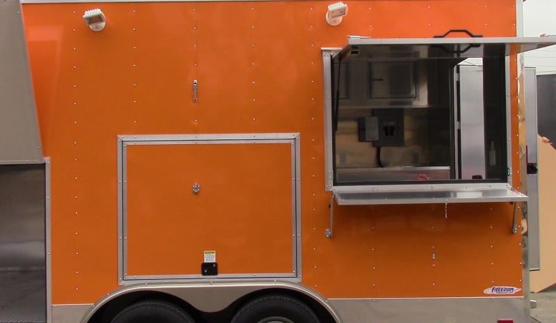 8.5' x 18' Concession Food Trailer Orange