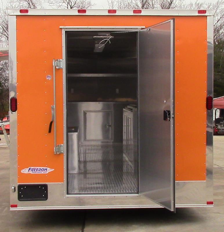 8.5' x 18' Concession Food Trailer Orange