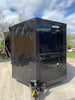 8.5 x 24 Black Porch BBQ Concession Food Trailer