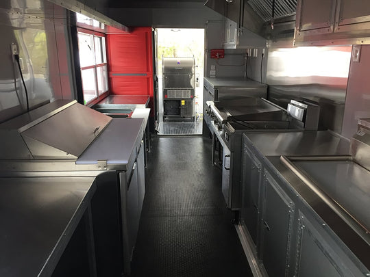 8.5 x 32 Black Porch Style Concession Food Trailer