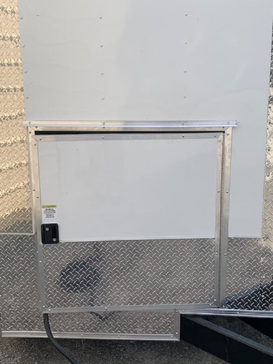 8.5' x 20' White V-Nose Concession Trailer