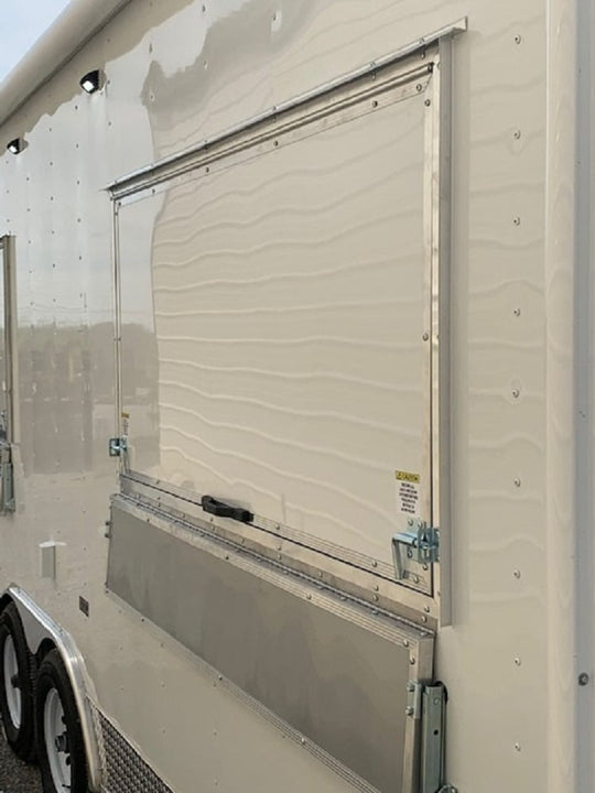 8.5' x 20' White V-Nose Concession Trailer