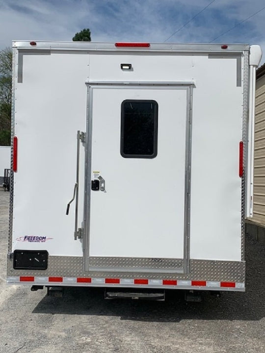 8.5' x 20' White V-Nose Concession Trailer