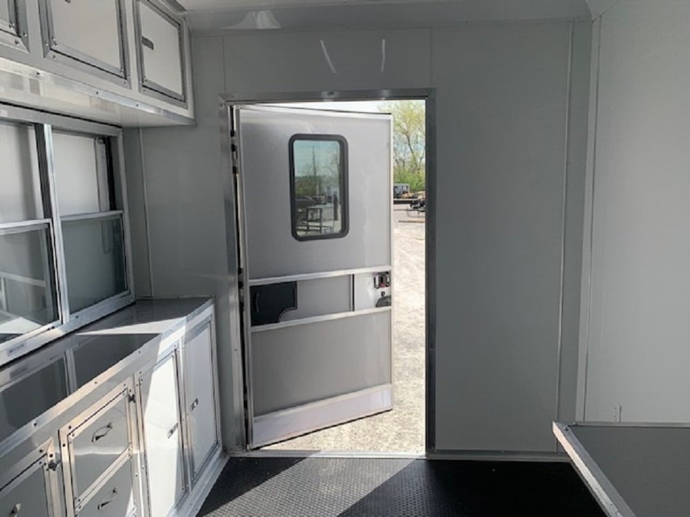 8.5' x 20' White V-Nose Concession Trailer