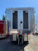 8.5' x 40' White BBQ Gooseneck Food Trailer