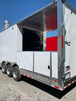 8.5' x 40' White BBQ Gooseneck Food Trailer