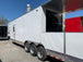 8.5' x 40' White BBQ Gooseneck Food Trailer