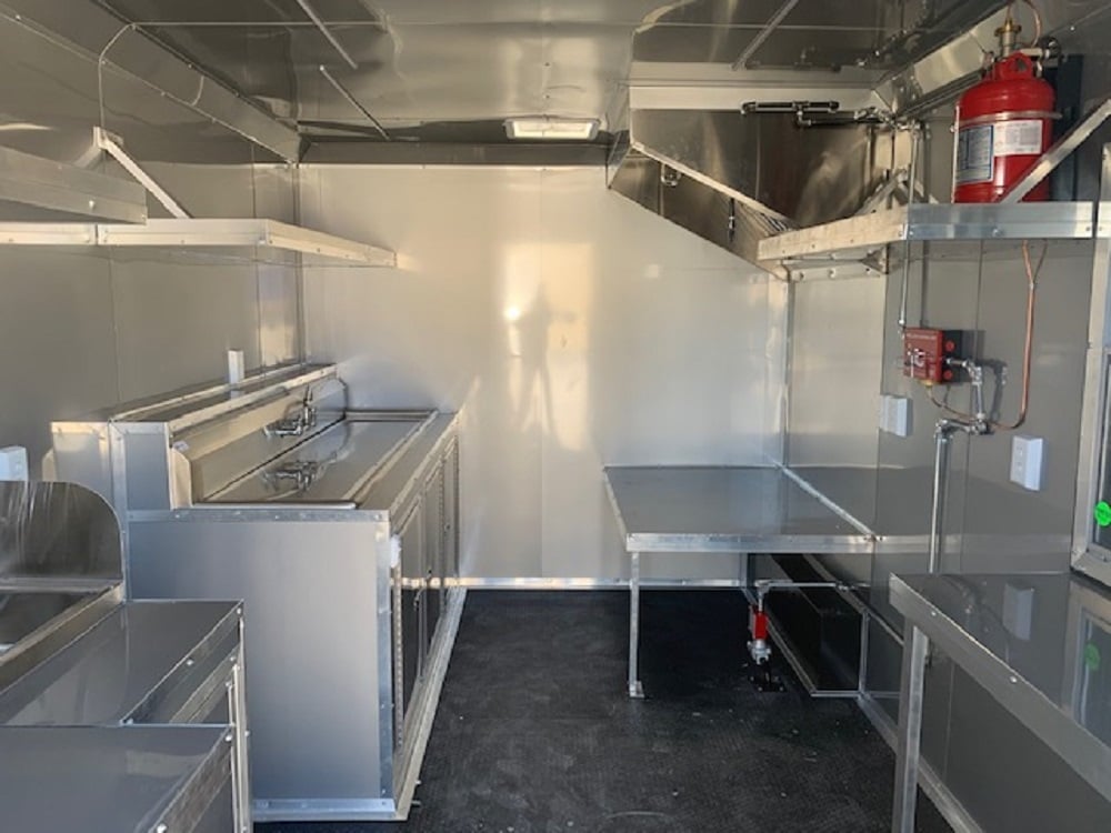 8.5 x 20 White Concession Food Pizza Trailer