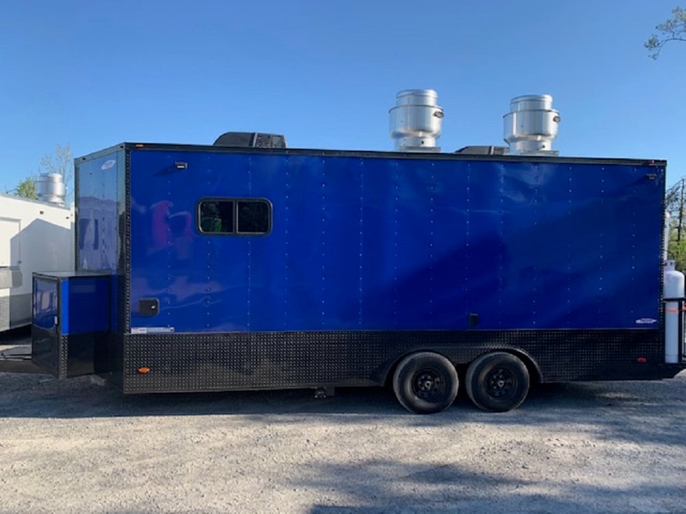 8.5 x 20 Cobalt Blue Food Concession Trailer