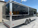 8.5 x 24 Porch Style Black Food Concession Trailer