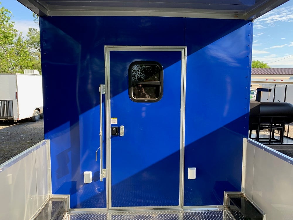 8.5' x 53' Cobalt Blue Gooseneck Concession Food Trailer