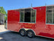 8.5 x 24 Red Food Concession Trailer w Appliances