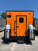 8.5' x 24' Orange Concession Food Trailer