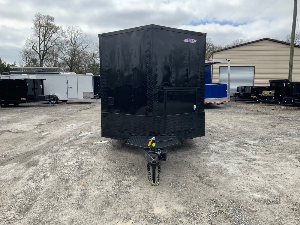 8.5 x 20 Black on Black Concession Food Trailer