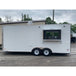 8.5 x 20 White V-Nose Concession Food Trailer