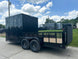 7x18 Black with Blackout Hybrid Enclosed Trailer (2) 7K Axles Storage - SLE Equipment - 6