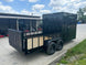 7x18 Black with Blackout Hybrid Enclosed Trailer (2) 7K Axles Storage - SLE Equipment - 8
