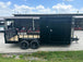 7x18 Black with Blackout Hybrid Enclosed Trailer (2) 7K Axles Storage