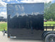 7x18 Black with Blackout Hybrid Enclosed Trailer (2) 7K Axles Storage - SLE Equipment - 11