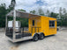 8.5 x 22 Penske Yellow BBQ Vending Concession Food Trailer