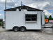 8.5 x 16 White Concession Food Trailer with Appliances