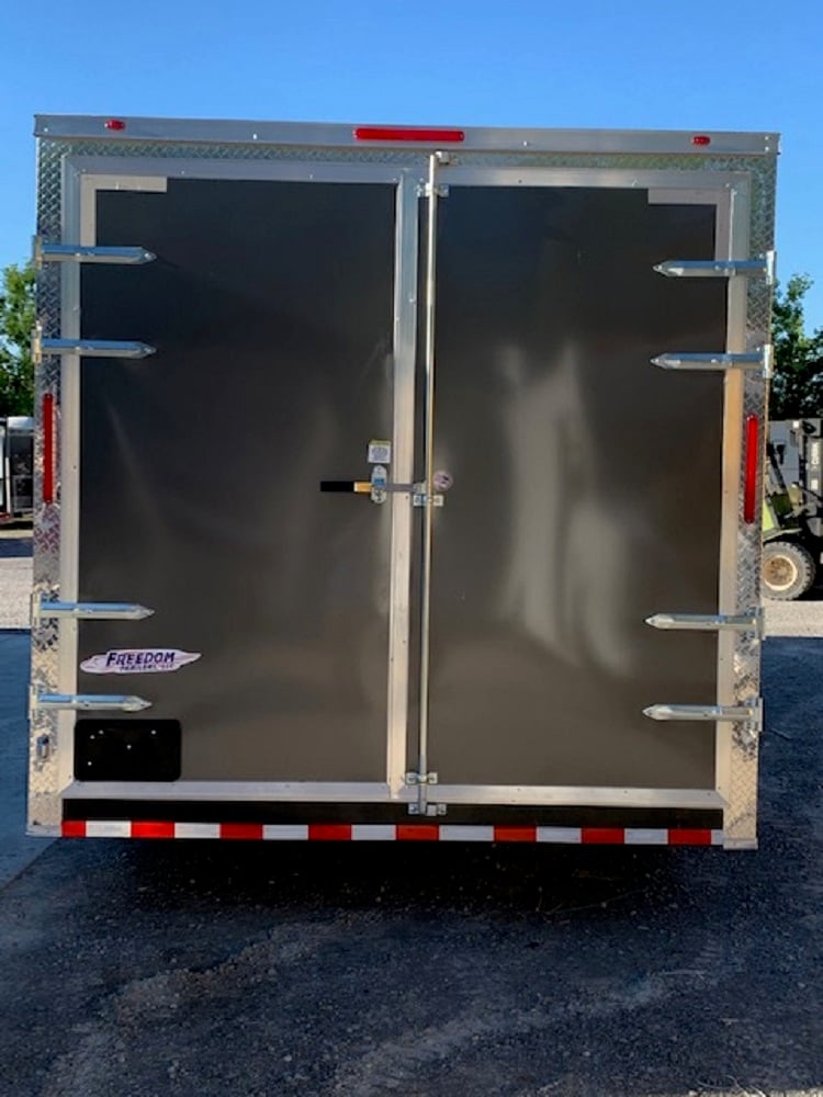 Charcoal Grey 8.5 x 18 Concession Food Trailer